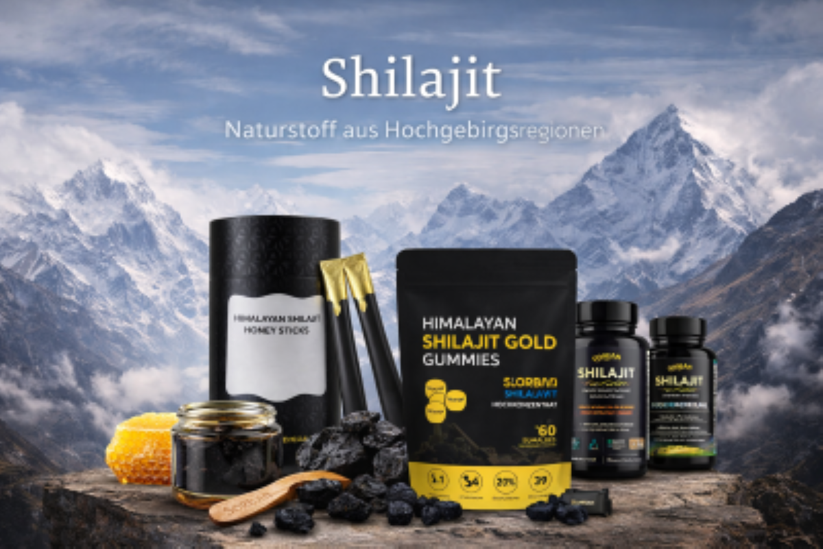 Premium Shilajit Produkte von Sorban – Harz, Extrakte, Kapseln und Komplexe